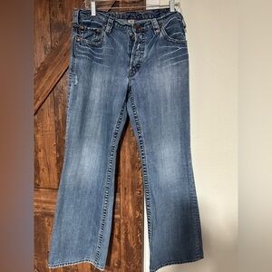 Silver Jeans Men’s Light Blue Denim Nash Button Fly. 34x30